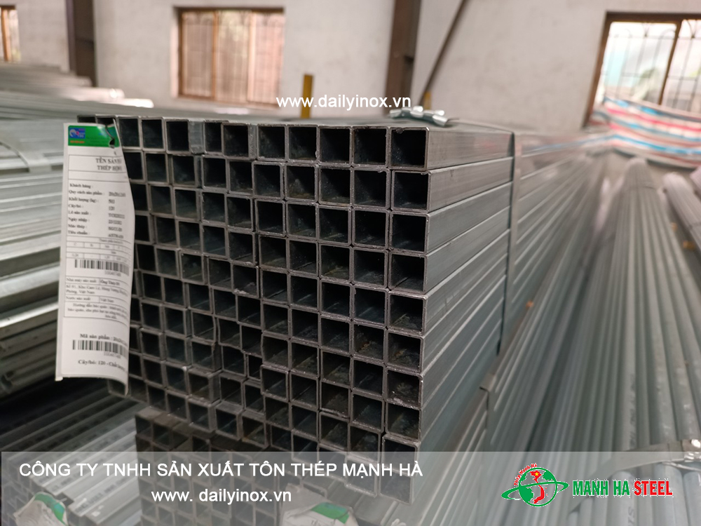 Hộp inox vuông công nghiệp 10x10 - Đại lý inox Mạnh Hà