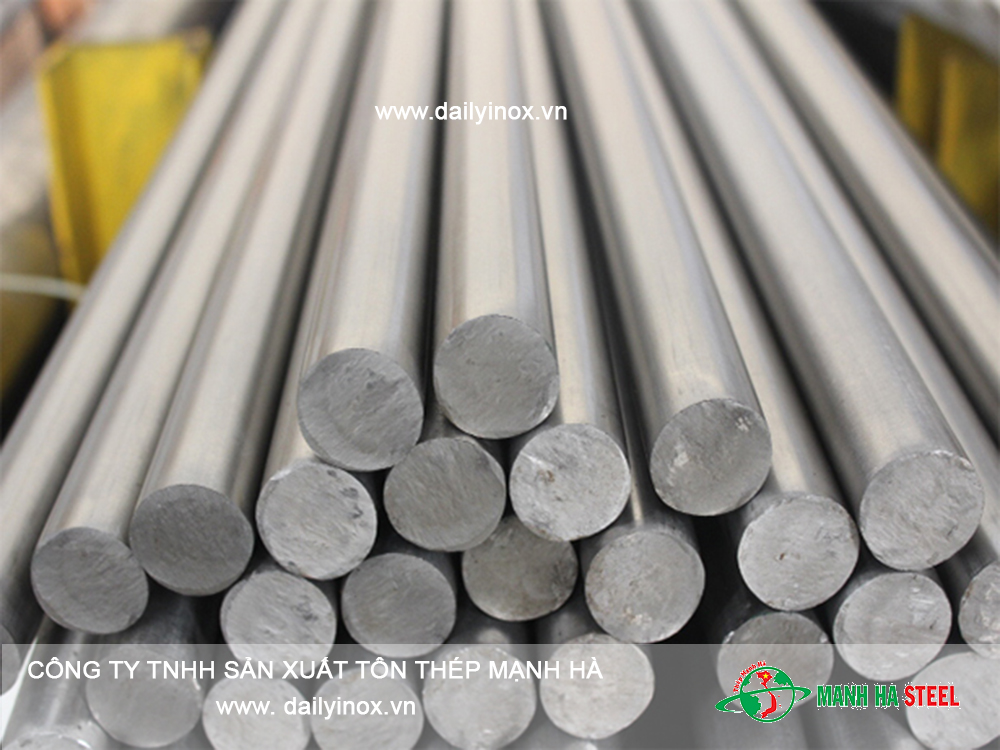 Tròn trơn láp đặc inox phi 25ly - Đại lý inox Mạnh Hà